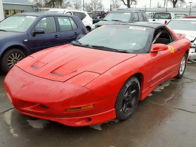 2G2FS22K9V2203090 - 1997 PONTIAC FIREBIRD RED photo 2