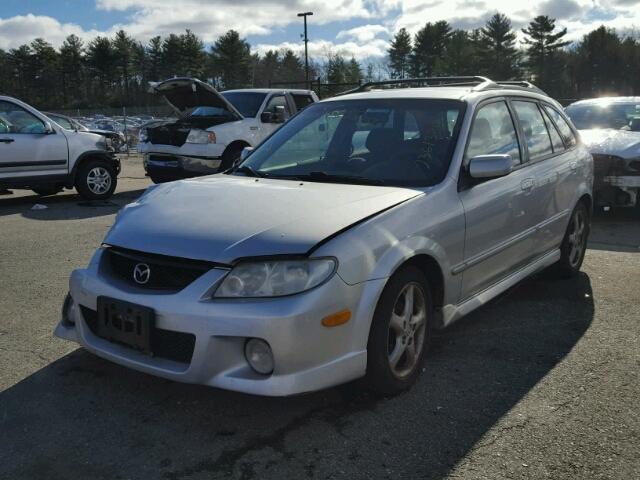 JM1BJ245621453172 - 2002 MAZDA PROTEGE PR GRAY photo 2