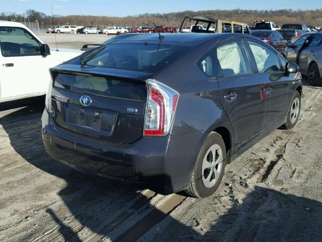 JTDKN3DUXD1718891 - 2013 TOYOTA PRIUS Boz foto 4