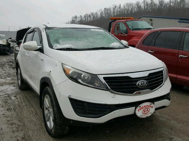 KNDPBCA21D7487930 - 2013 KIA SPORTAGE L WHITE photo 1