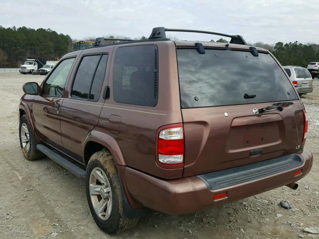 JN80R09X53W700318 - 2003 NISSAN PATHFINDER BROWN photo 3