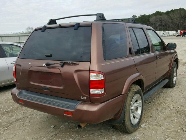 JN80R09X53W700318 - 2003 NISSAN PATHFINDER BROWN photo 4