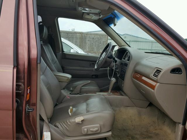 JN80R09X53W700318 - 2003 NISSAN PATHFINDER BROWN photo 5