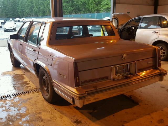 1G6CD6989G4284098 - 1986 CADILLAC DEVILLE BA BEIGE photo 3