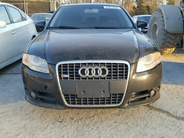 WAUAF78E88A149397 - 2008 AUDI A4 2.0T BLACK photo 9