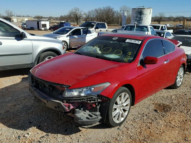 1HGCS2B84AA001266 - 2010 HONDA ACCORD EXL RED photo 2