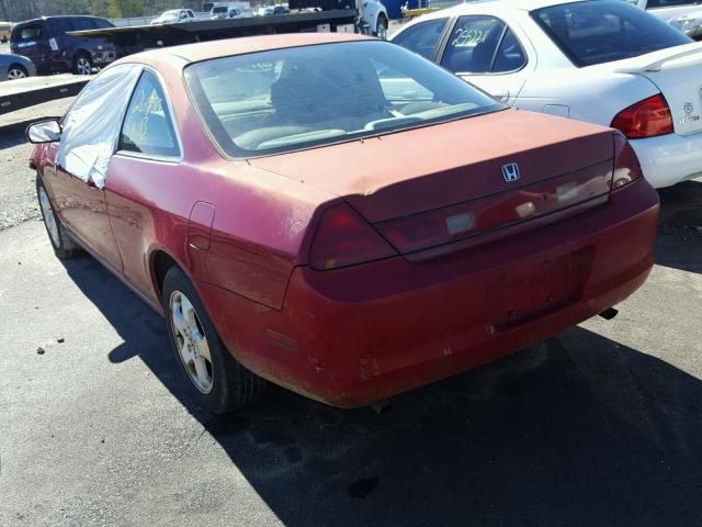 1HGCG2259WA008597 - 1998 HONDA ACCORD EX RED photo 3