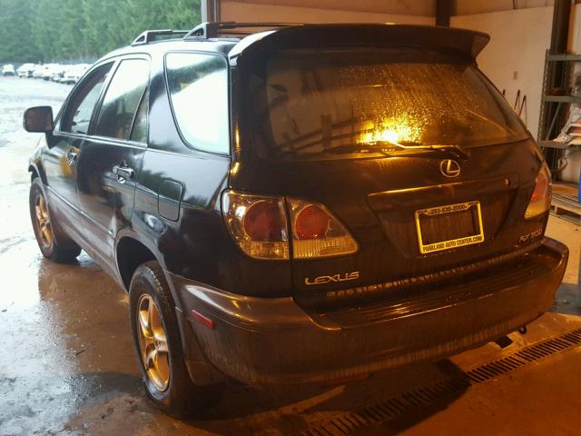 JTJHF10U820264349 - 2002 LEXUS RX 300 BLACK photo 3