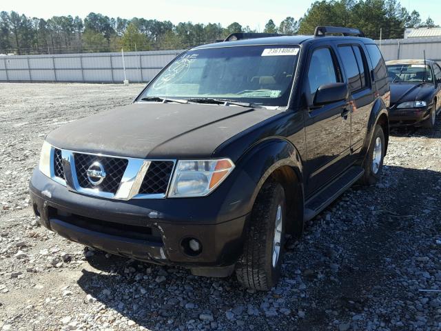 5N1AR18UX6C683383 - 2006 NISSAN PATHFINDER BLACK photo 2