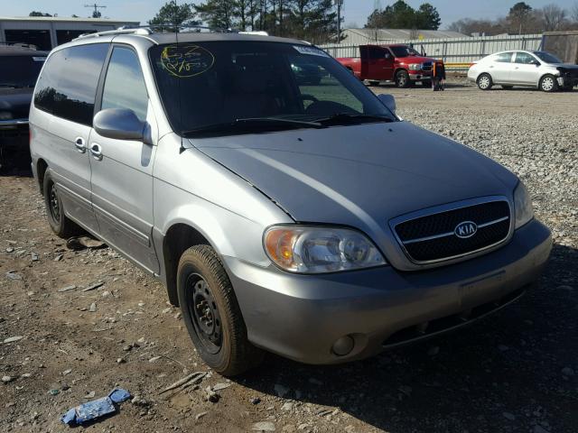 KNDUP131556614392 - 2005 KIA SEDONA EX SILVER photo 1