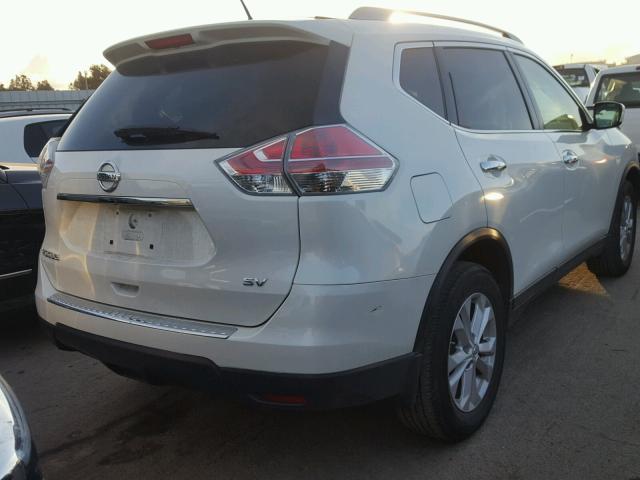 5N1AT2MT6FC925493 - 2015 NISSAN ROGUE S WHITE photo 4