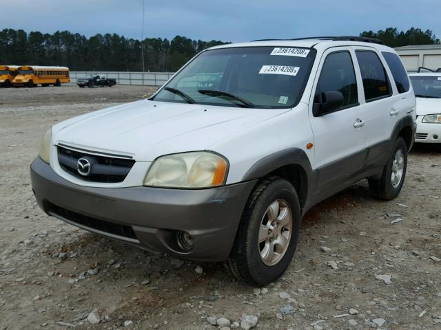 4F2YU09102KM44473 - 2002 MAZDA TRIBUTE LX WHITE photo 2