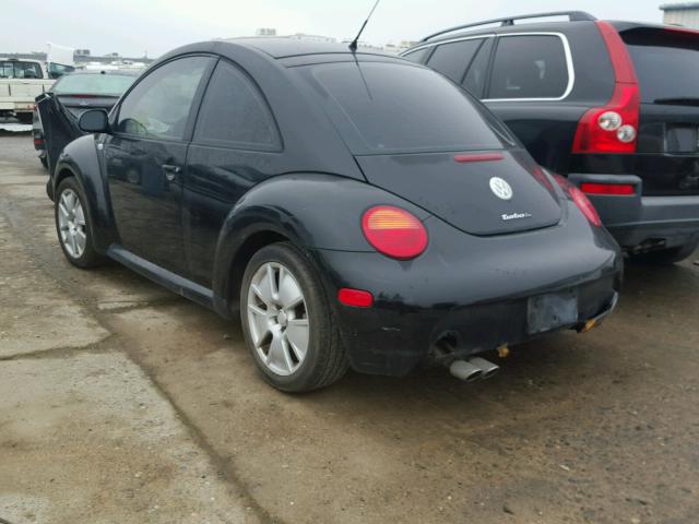 3VWFE21C13M410272 - 2003 VOLKSWAGEN NEW BEETLE BLACK photo 3