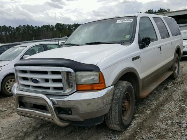 1FMNU42L51EA71445 - 2001 FORD EXCURSION WHITE photo 2