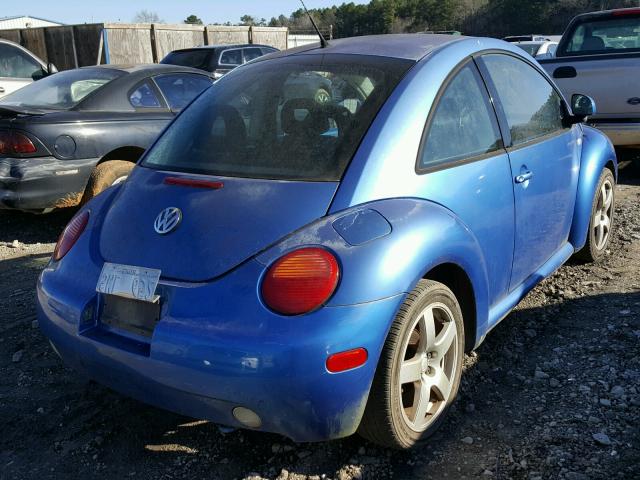3VWCA21C2XM425884 - 1999 VOLKSWAGEN NEW BEETLE 蓝色 照片 4