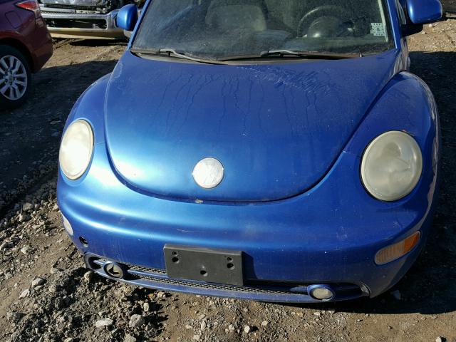 3VWCA21C2XM425884 - 1999 VOLKSWAGEN NEW BEETLE 蓝色 照片 7
