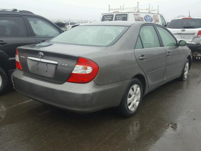 4T1BE32K03U741719 - 2003 TOYOTA CAMRY LE GRAY photo 4