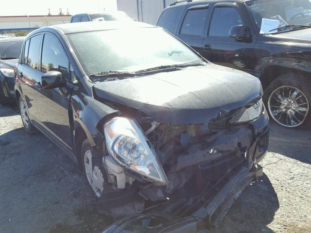 3N1BC13E98L368496 - 2008 NISSAN VERSA S BLACK photo 1