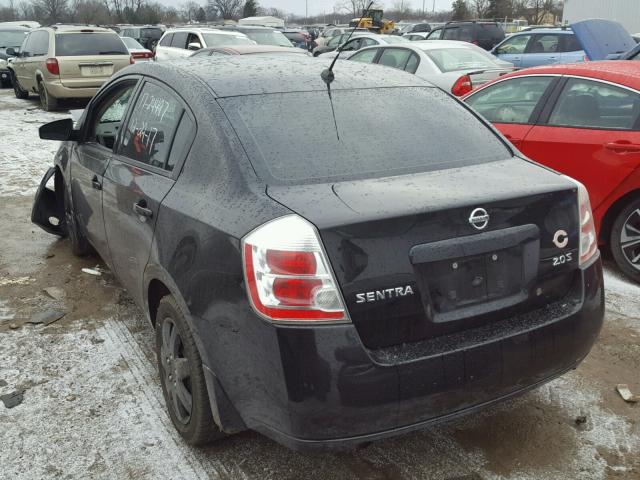 3N1AB61E18L757549 - 2008 NISSAN SENTRA 2.0 BLACK photo 3