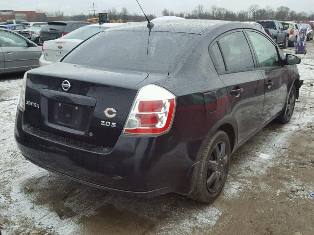 3N1AB61E18L757549 - 2008 NISSAN SENTRA 2.0 BLACK photo 4