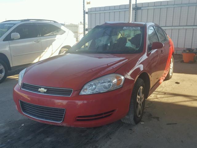 2G1WB57KX91249215 - 2009 CHEVROLET IMPALA LS RED photo 2