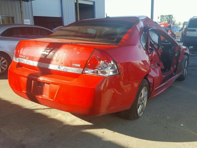 2G1WB57KX91249215 - 2009 CHEVROLET IMPALA LS RED photo 4