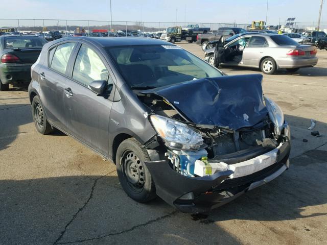 JTDKDTB37D1529368 - 2013 TOYOTA PRIUS C GRAY photo 1