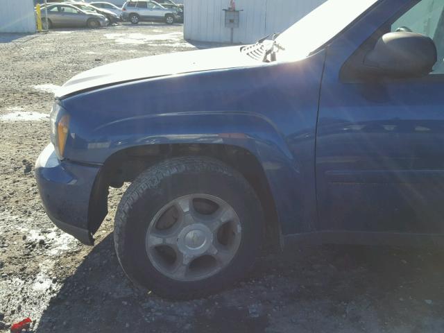 1GNET16S766169327 - 2006 CHEVROLET TRAILBLAZE BLUE photo 9