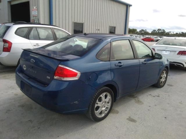 1FAHP36N29W218508 - 2009 FORD FOCUS SES BLUE photo 4