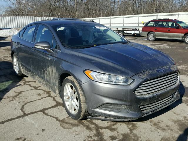 3FA6P0HR5ER396268 - 2014 FORD FUSION SE GRAY photo 1