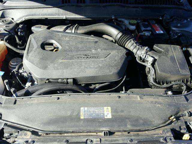 3FA6P0HR5ER396268 - 2014 FORD FUSION SE GRAY photo 7