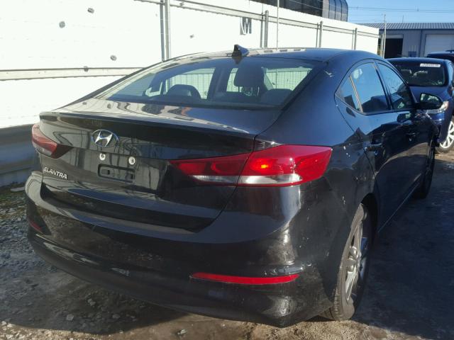 5NPD84LFXJH222227 - 2018 HYUNDAI ELANTRA SE BLACK photo 4