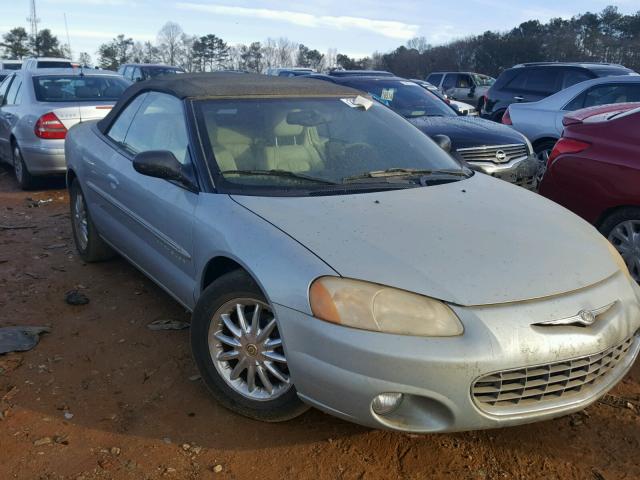 1C3EL65U91N638171 - 2001 CHRYSLER SEBRING LI BLUE photo 1