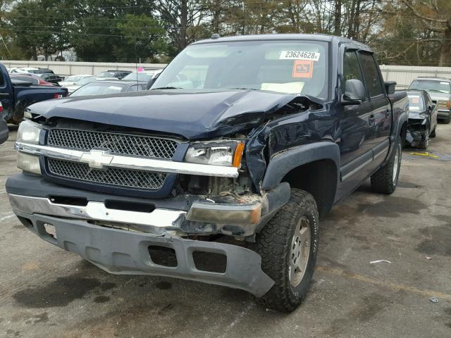 2GCEK13T251365349 - 2005 CHEVROLET SILVERADO BLUE photo 2