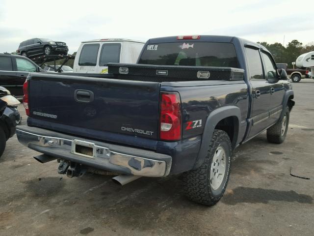 2GCEK13T251365349 - 2005 CHEVROLET SILVERADO BLUE photo 4