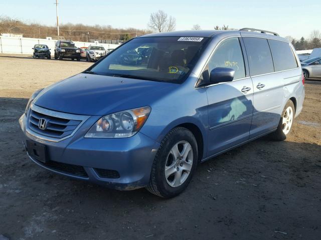 5FNRL38499B004957 - 2009 HONDA ODYSSEY EX BLUE photo 2