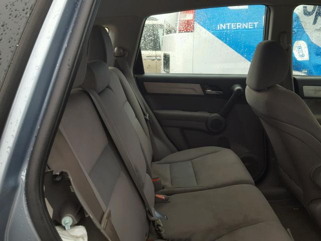 5J6RE4H36AL027647 - 2010 HONDA CR-V LX BLUE photo 6