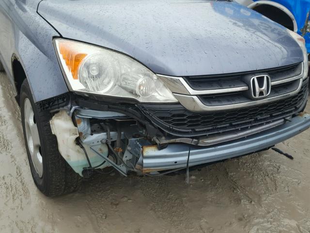 5J6RE4H36AL027647 - 2010 HONDA CR-V LX BLUE photo 9