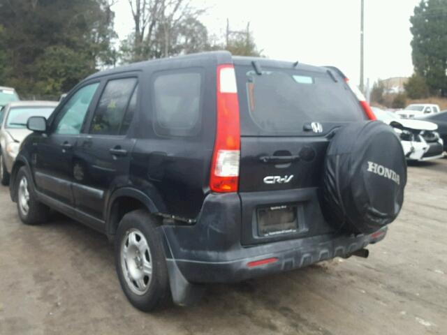 SHSRD68525U308531 - 2005 HONDA CR-V LX BLACK photo 3