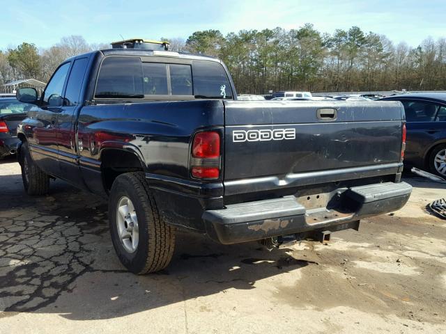 3B7HC13Z71G208447 - 2001 DODGE RAM 1500 BLACK photo 3