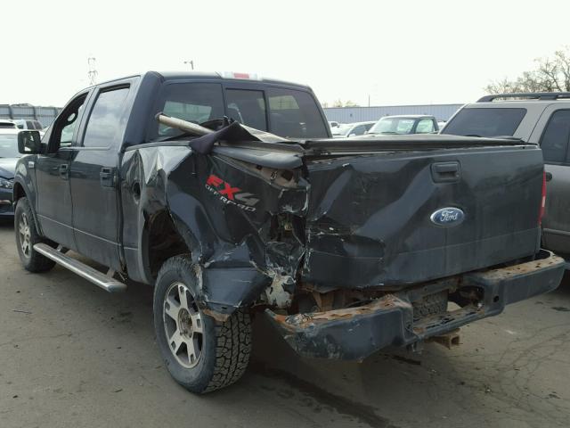 1FTPW14585KC99029 - 2005 FORD F150 SUPER BLACK photo 3