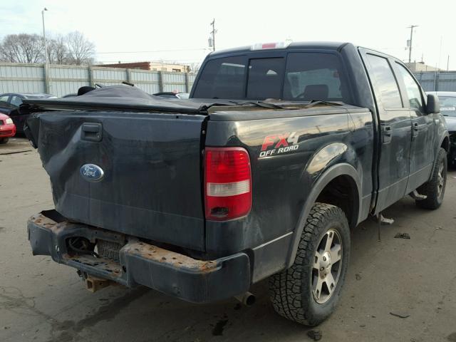 1FTPW14585KC99029 - 2005 FORD F150 SUPER BLACK photo 4