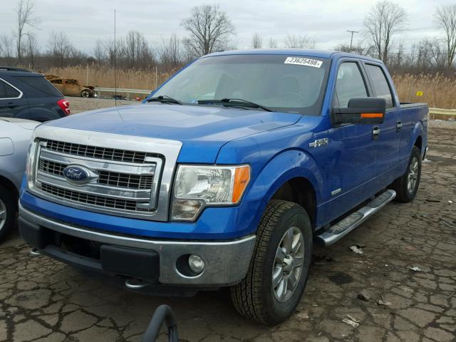 1FTFW1ET6DFD80272 - 2013 FORD F150 SUPER BLUE photo 2