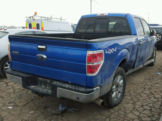 1FTFW1ET6DFD80272 - 2013 FORD F150 SUPER BLUE photo 4