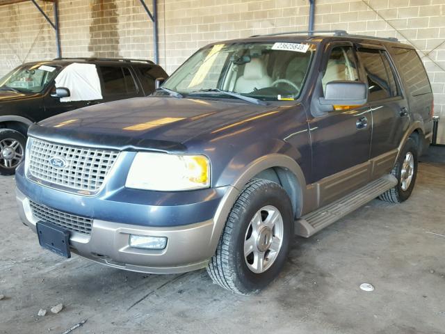 1FMRU17W64LA14920 - 2004 FORD EXPEDITION BLUE photo 2