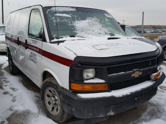 1GCSGAFX8C1109691 - 2012 CHEVROLET EXPRESS G1 WHITE photo 1