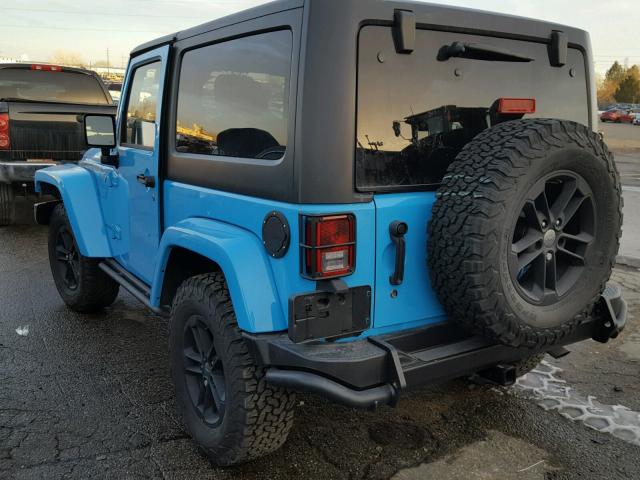 1C4GJWBG2HL618147 - 2017 JEEP WRANGLER S BLUE photo 3