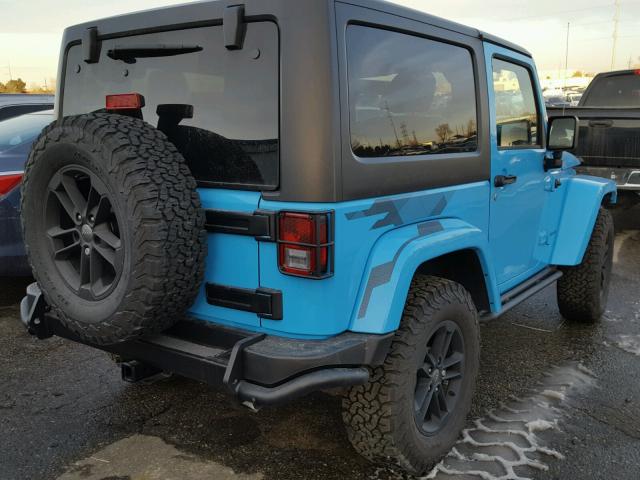 1C4GJWBG2HL618147 - 2017 JEEP WRANGLER S BLUE photo 4