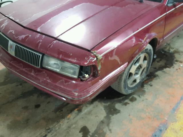 1G3AG55M3R6314552 - 1994 OLDSMOBILE CUTLASS CI MAROON photo 9