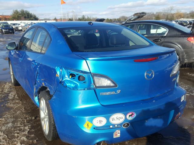 JM1BL1S59A1259645 - 2010 MAZDA 3 S BLUE photo 3